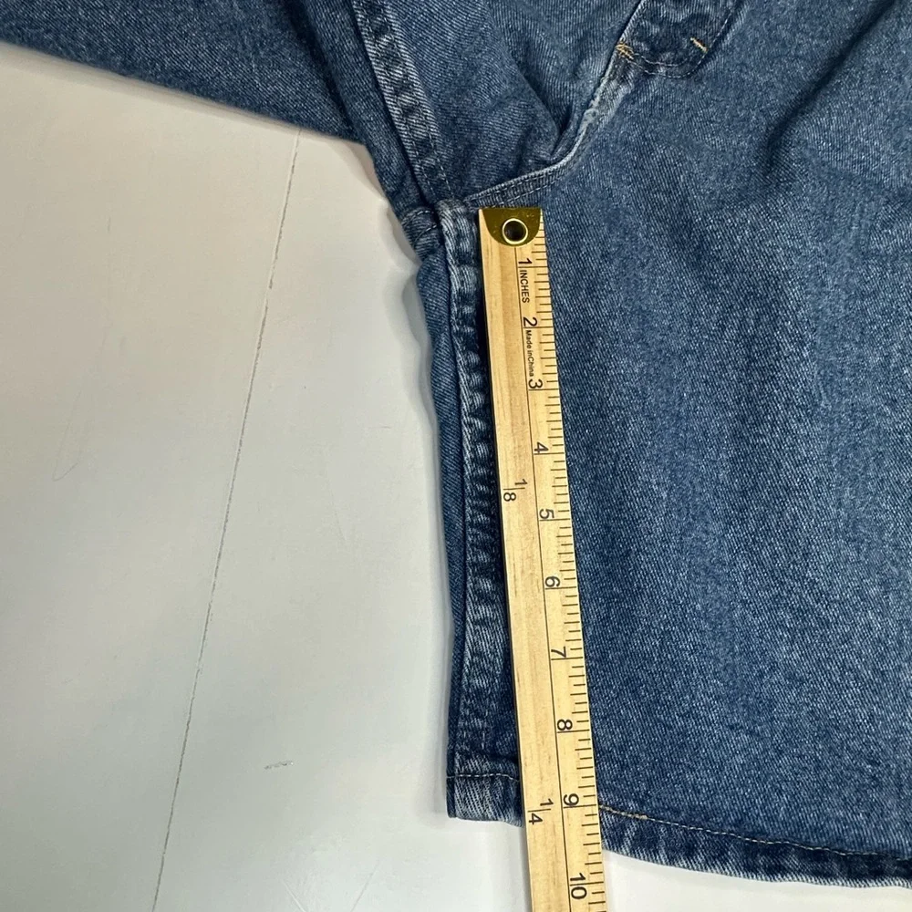 Wrangler Mens Denim Jean Shorts 42‎ Relaxed Fit Blue Jorts Y2K Dad Core